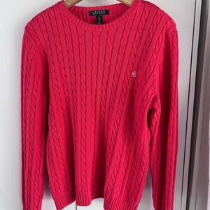 Ralph Lauren Vibrant Fushcia Crewneck Sweater